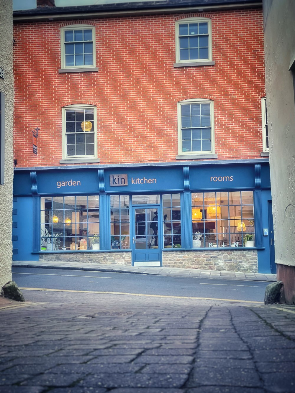 The facade of Kin Kitchen from the other side of the street
